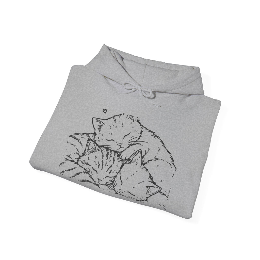 Cozy Cat Hoodie — "All We Need Is a Nap" Cozy Cat Lover Pullover