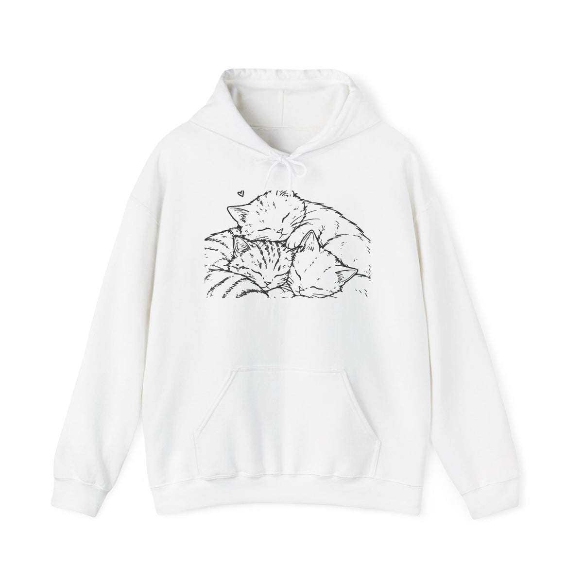 Cozy Cat Hoodie — "All We Need Is a Nap" Cozy Cat Lover Pullover