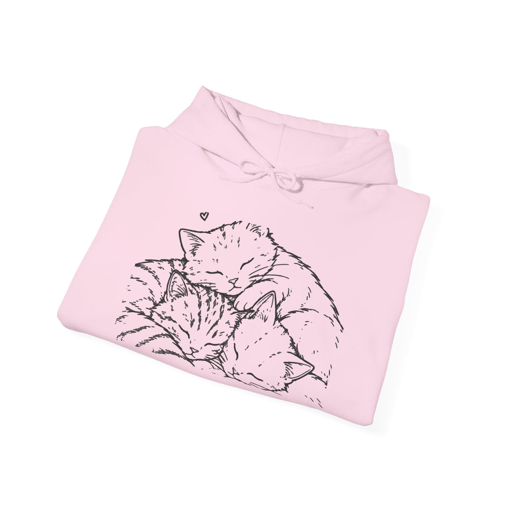 Cozy Cat Hoodie — "All We Need Is a Nap" Cozy Cat Lover Pullover