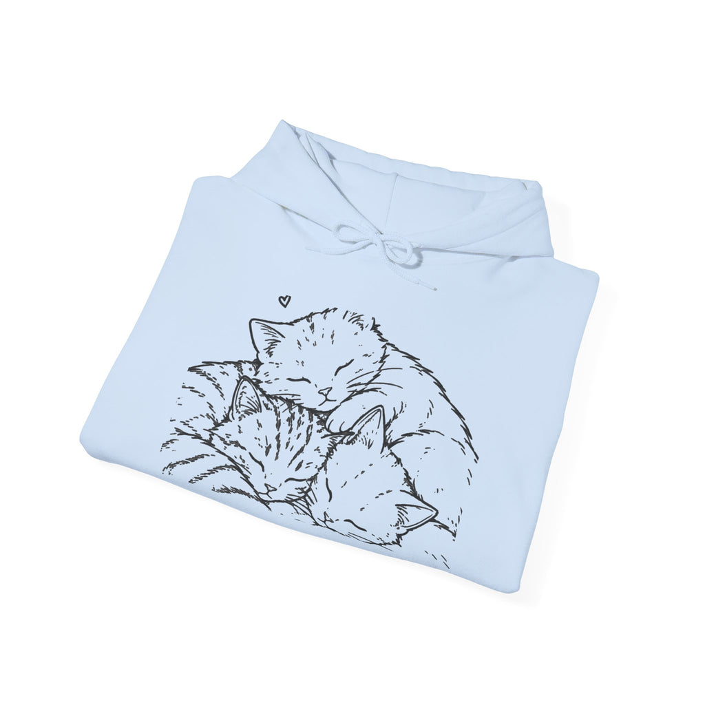 Cozy Cat Hoodie — "All We Need Is a Nap" Cozy Cat Lover Pullover