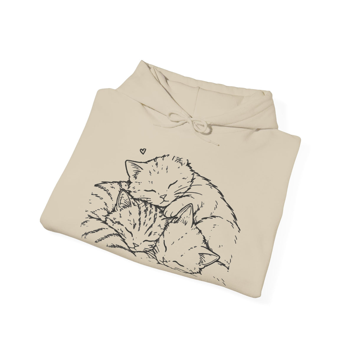 Cozy Cat Hoodie — "All We Need Is a Nap" Cozy Cat Lover Pullover