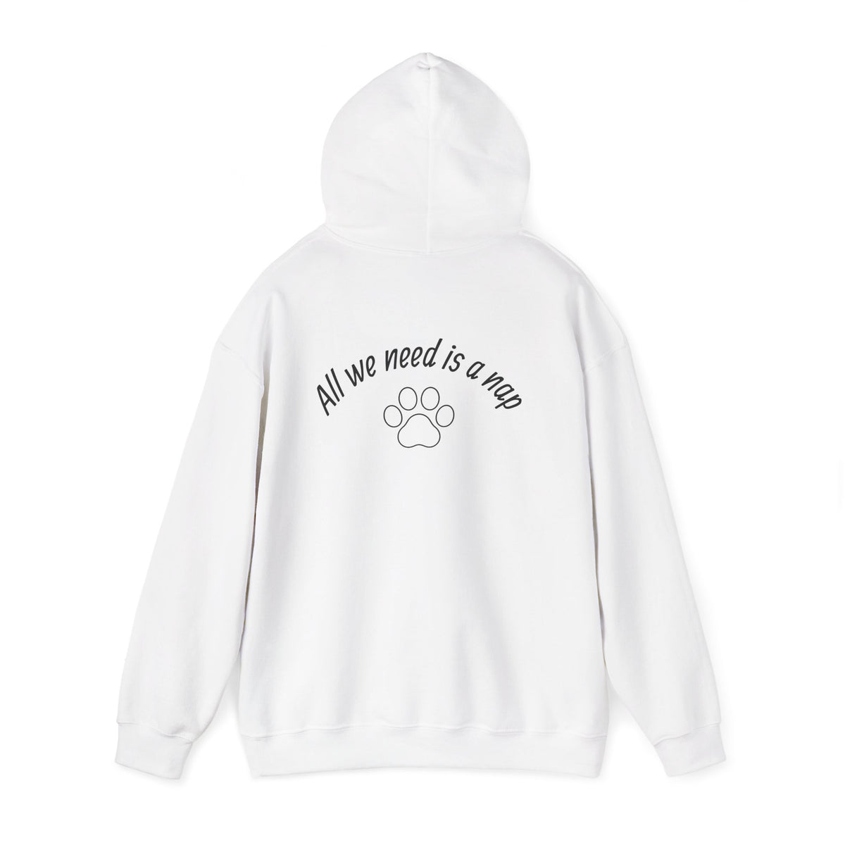 Cozy Cat Hoodie — "All We Need Is a Nap" Cozy Cat Lover Pullover