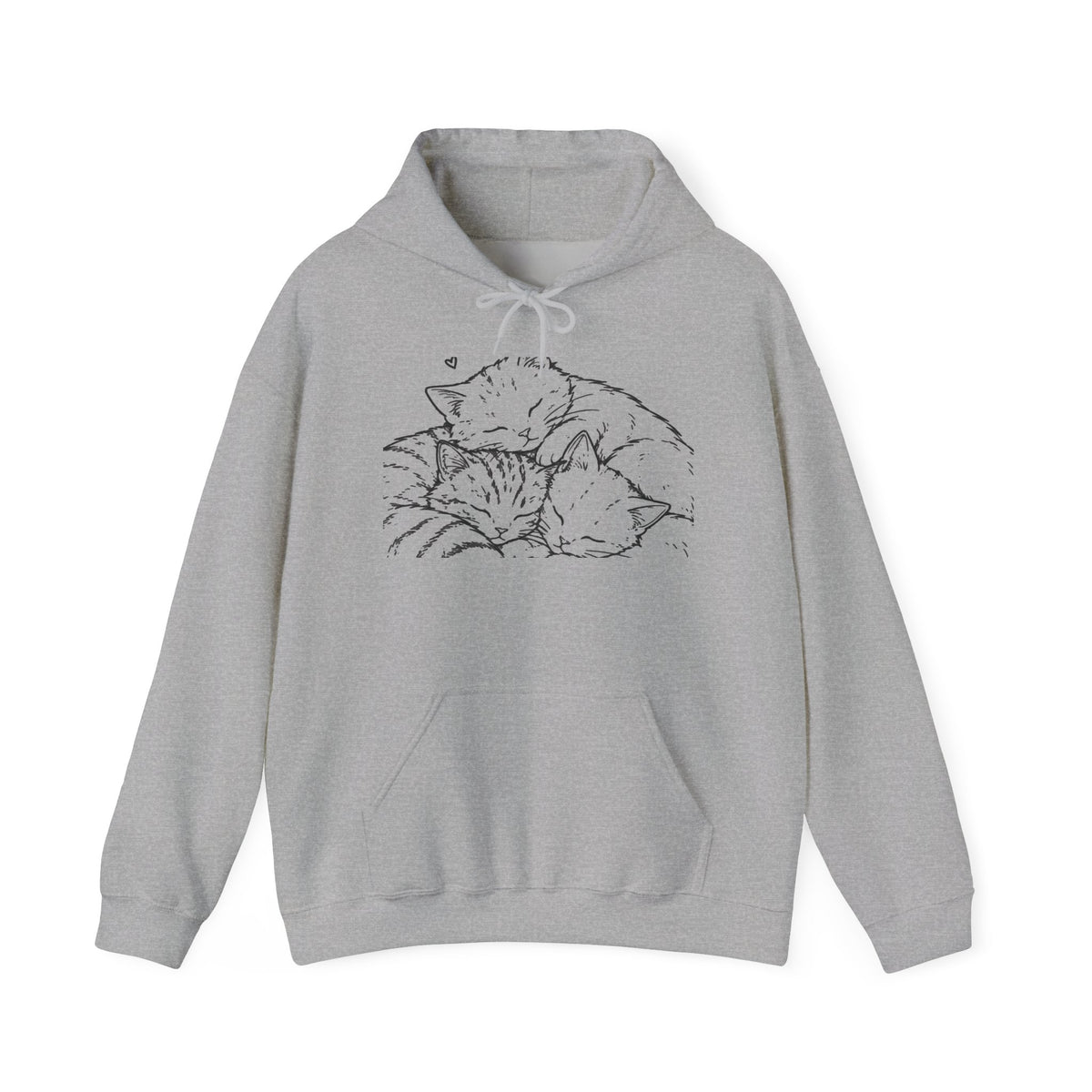 Cozy Cat Hoodie — "All We Need Is a Nap" Cozy Cat Lover Pullover