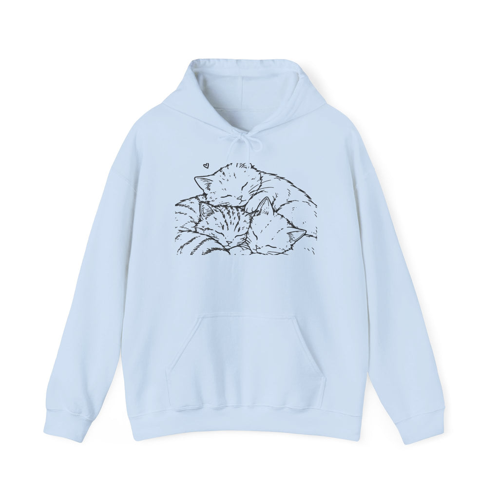 Cozy Cat Hoodie — "All We Need Is a Nap" Cozy Cat Lover Pullover