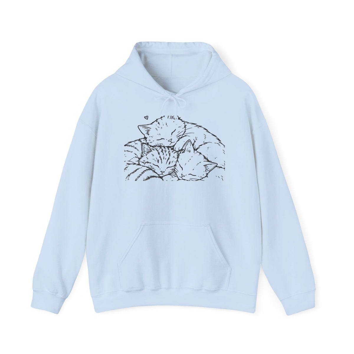 Cozy Cat Hoodie — "All We Need Is a Nap" Cozy Cat Lover Pullover