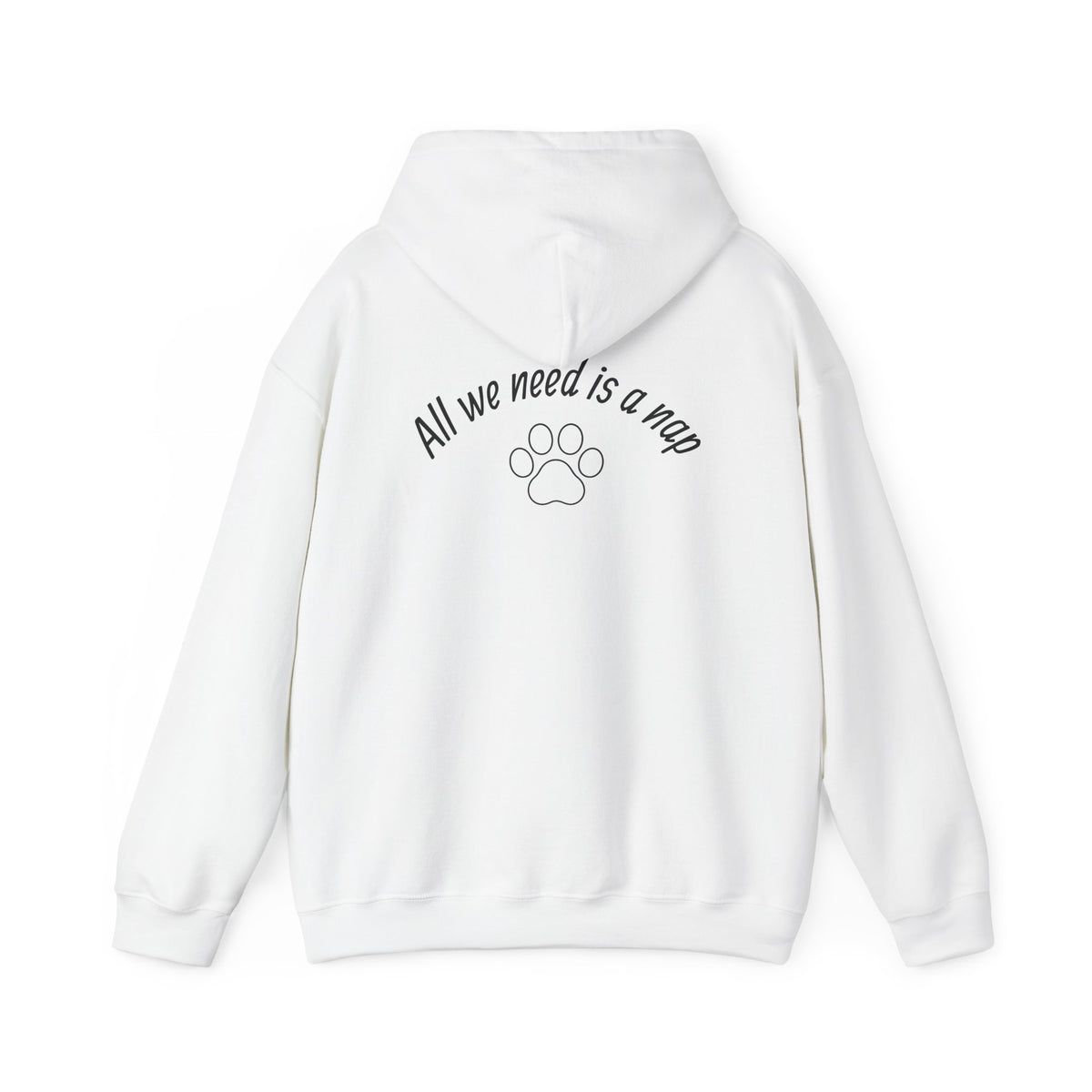 Cozy Cat Hoodie — "All We Need Is a Nap" Cozy Cat Lover Pullover